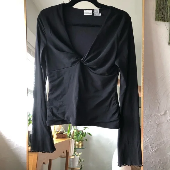 Vtg 90s Mesh Long Sleeve - Picture 3 of 8